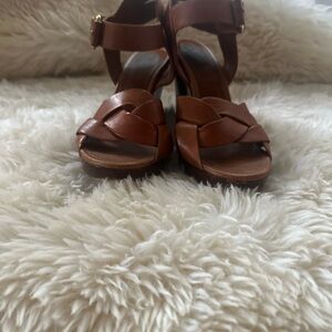 Celine Leather Ankle-strap Sandals Size 38.5 - 8.5 US